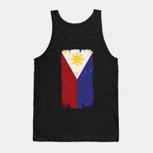 Philippines Flag Grunge Style Tank Top